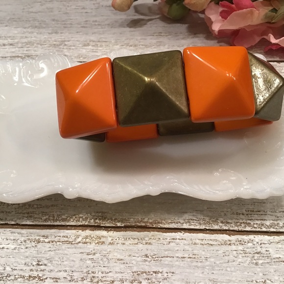 Orange Stretchy Bracelet - Picture 6 of 8